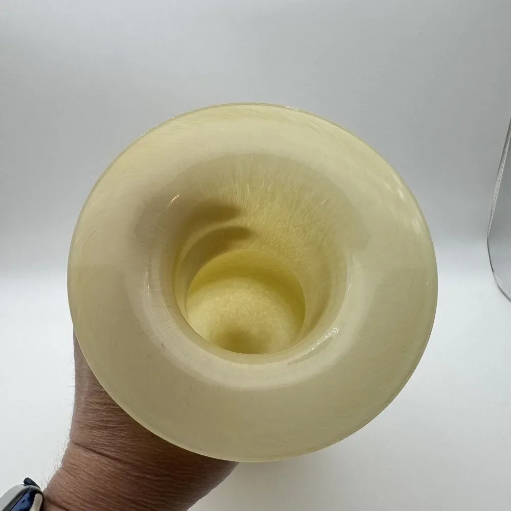 Victoria Hagan Perfect Pieces Magnolia Glass Vase Yellow 8.5